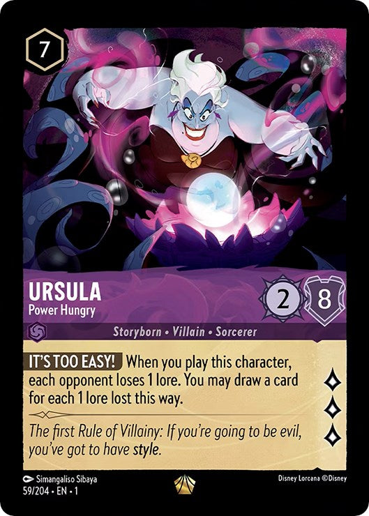 Disney Lorcana: Ursula - Power Hungry card image