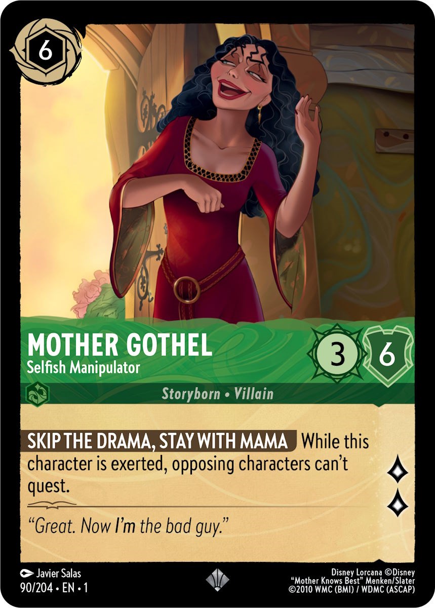 Disney Lorcana: Mother Gothel - Selfish Manipulator card image