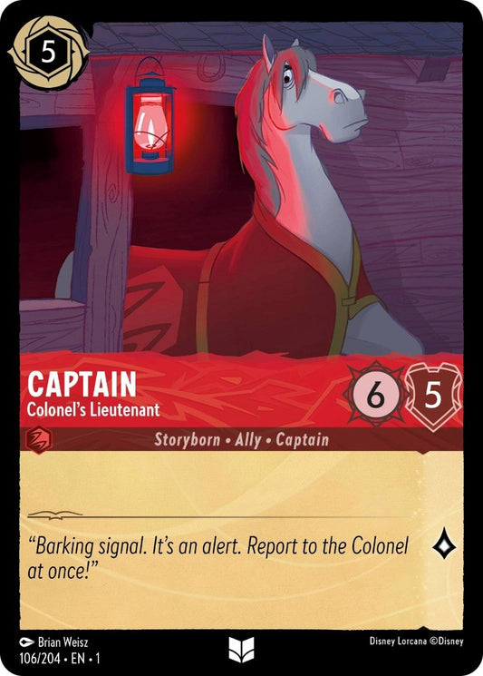 Disney Lorcana: Captain - Colonel's Lieutenant card image