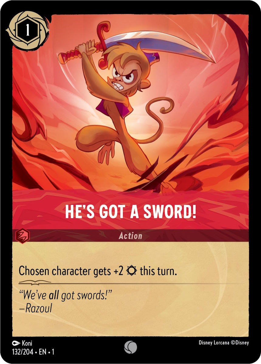 Disney Lorcana: He's Got A Sword! card image