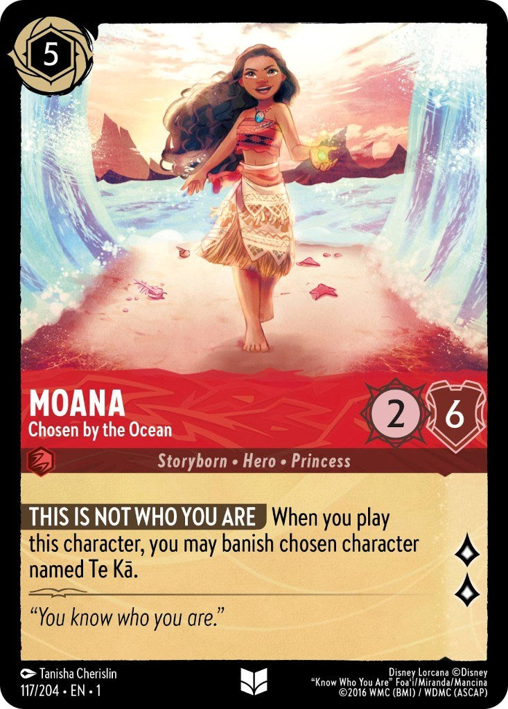 Disney Lorcana: Moana - Chosen by the Ocean card image