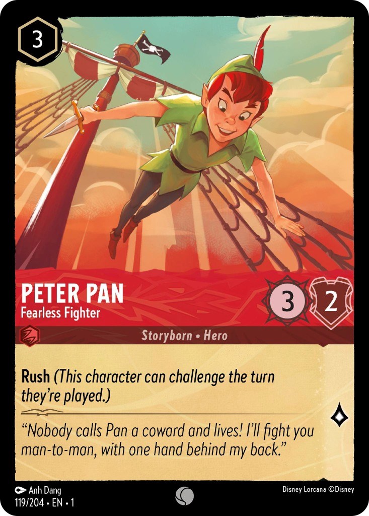 Disney Lorcana: Peter Pan - Fearless Fighter card image