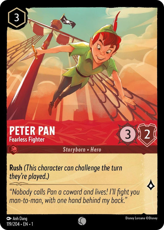 Disney Lorcana: Peter Pan - Fearless Fighter card image