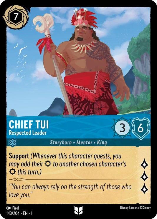 Disney Lorcana: Chief Tui - Respected Leader card image