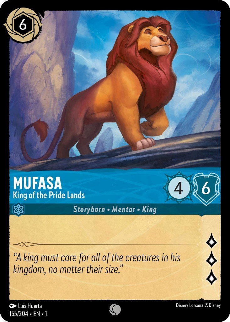 Disney Lorcana: Mufasa - King of the Pride Lands card image