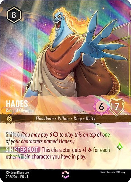 Disney Lorcana: Hades - King of Olympus (Enchanted) card image