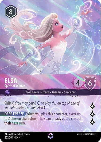 Disney Lorcana: Elsa - Spirit of Winter (Enchanted) card image