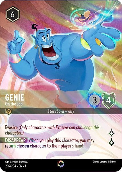 Disney Lorcana: Genie - On the Job (Enchanted) card image