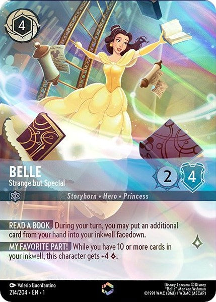 Disney Lorcana: Belle - Strange but Special (Enchanted) card image