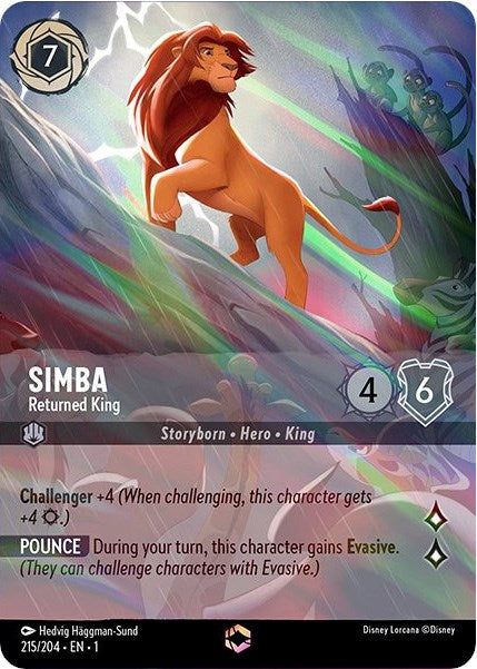 Disney Lorcana: Simba - Returned King (Enchanted) card image