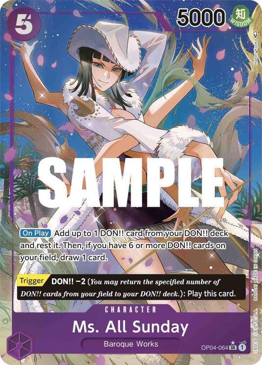 One Piece Card Game: Ms. All Sunday (Alternate Art) card image