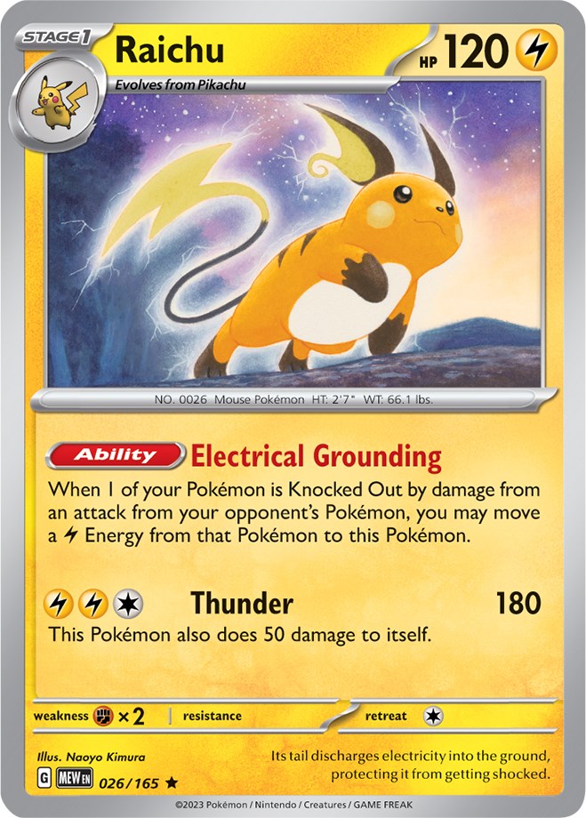 Pokemon: Raichu card image