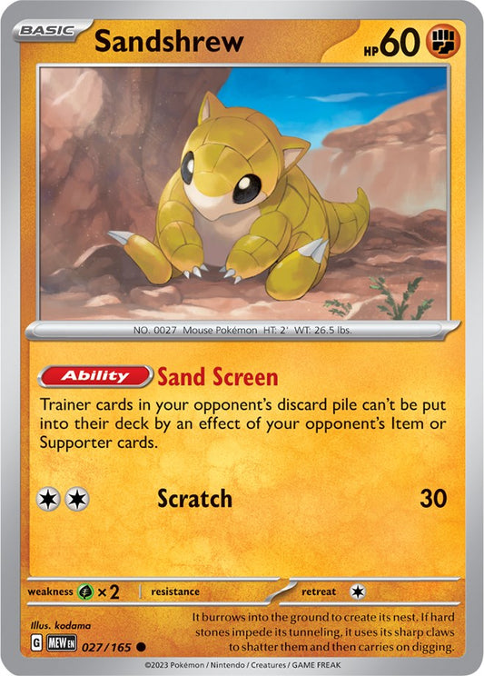 Pokemon: Sandshrew card image