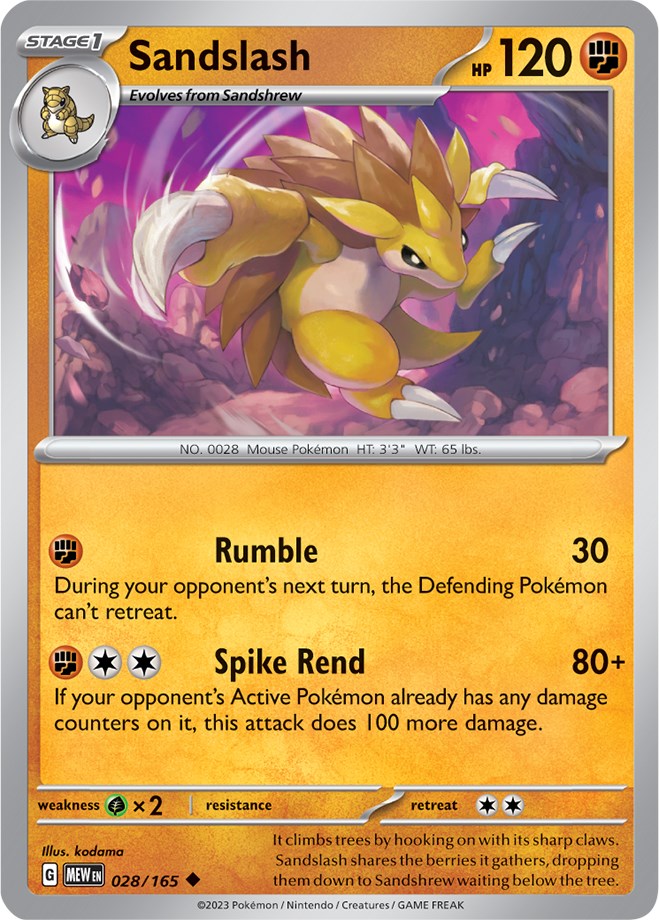 Pokemon: Sandslash card image