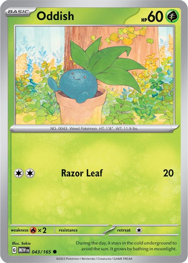 Pokemon: Oddish card image