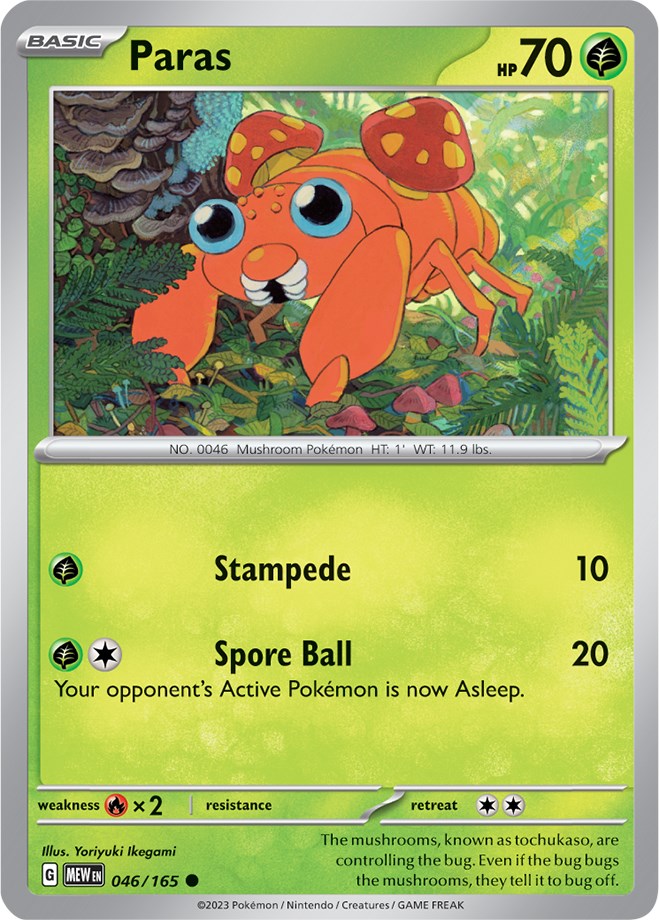 Pokemon: Paras card image