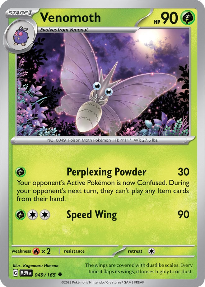 Pokemon: Venomoth card image