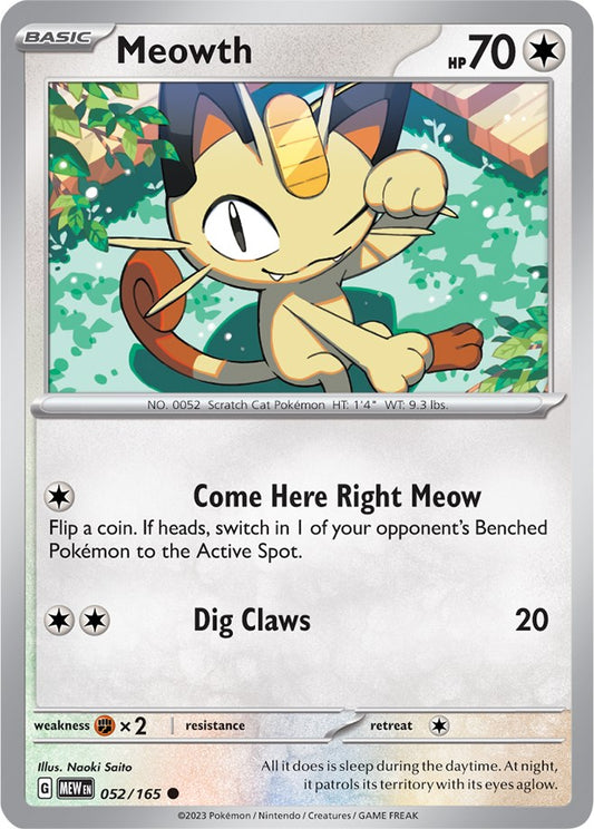 Pokemon: Meowth card image