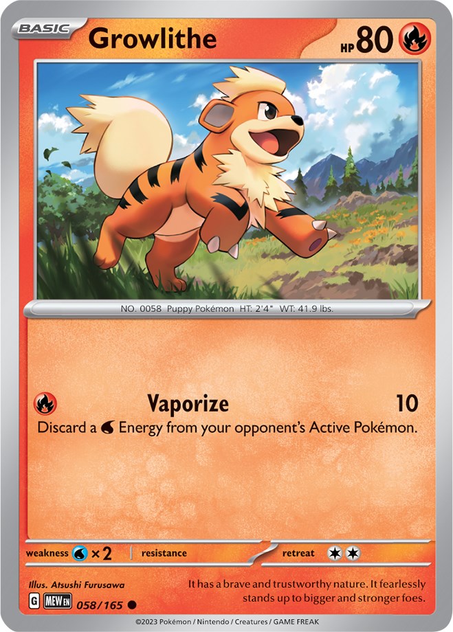 Pokemon: Growlithe card image