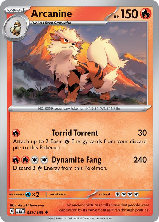 Pokemon: Arcanine card image