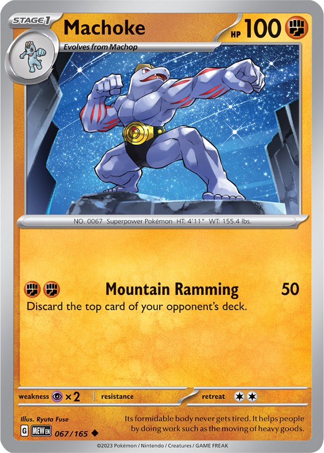 Pokemon: Machoke - 067/165 card image