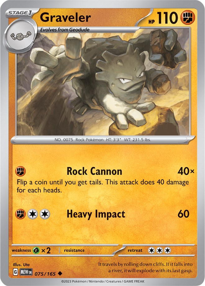 Pokemon: Graveler card image