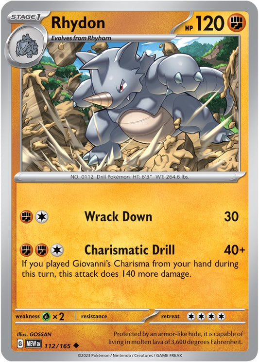 Pokemon: Rhydon card image