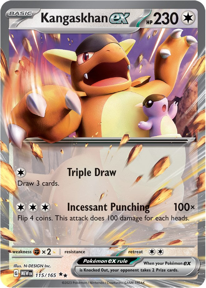 Pokemon: Kangaskhan ex - 115/165 card image