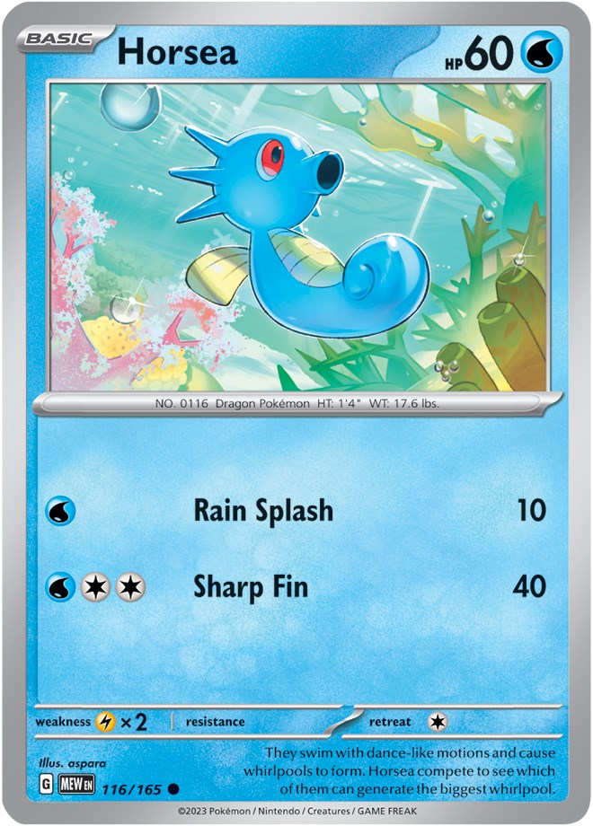 Pokemon: Horsea card image