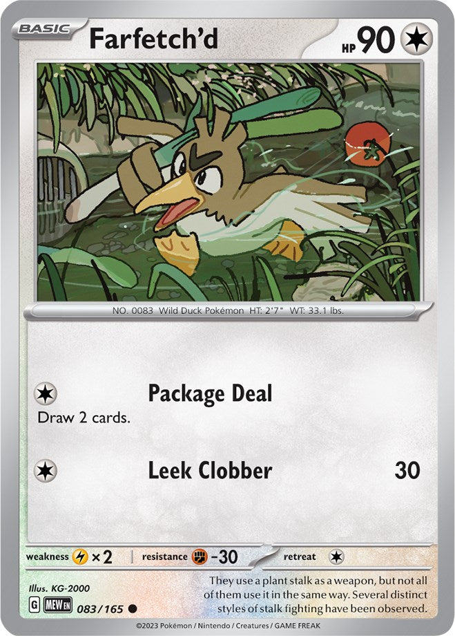 Pokemon: Farfetch'd card image