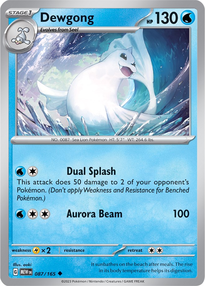 Pokemon: Dewgong card image