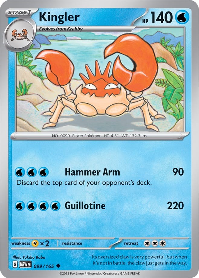 Pokemon: Kingler card image