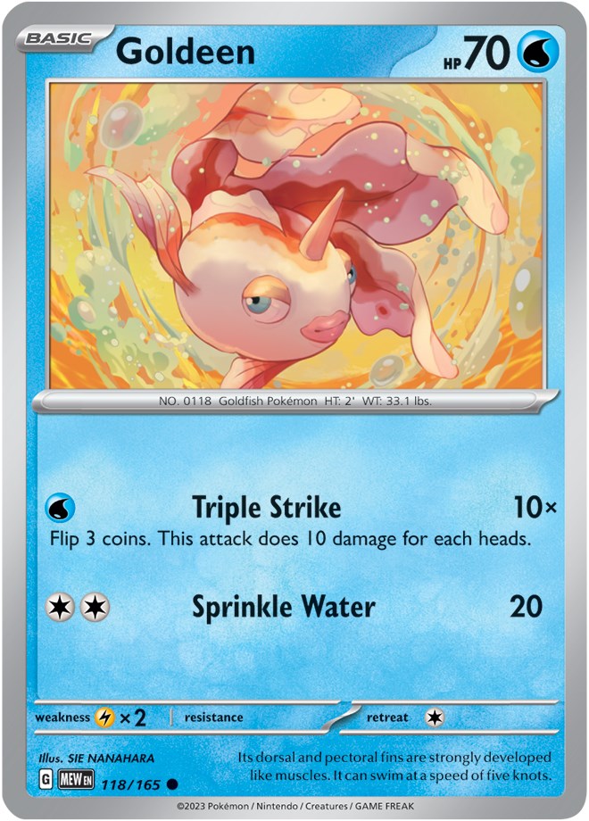 Pokemon: Goldeen card image