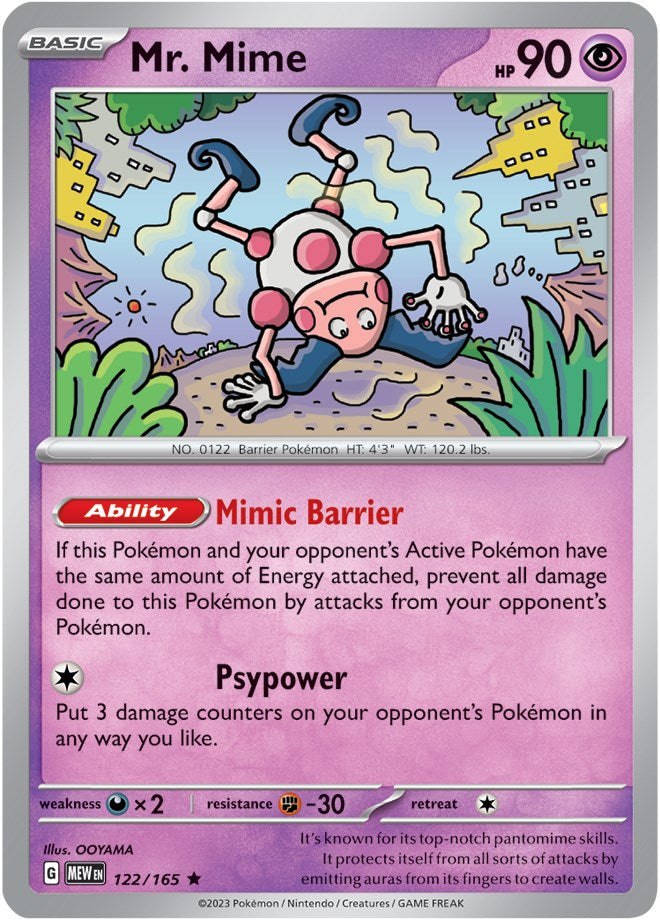 Pokemon: Mr. Mime - 122/165 card image