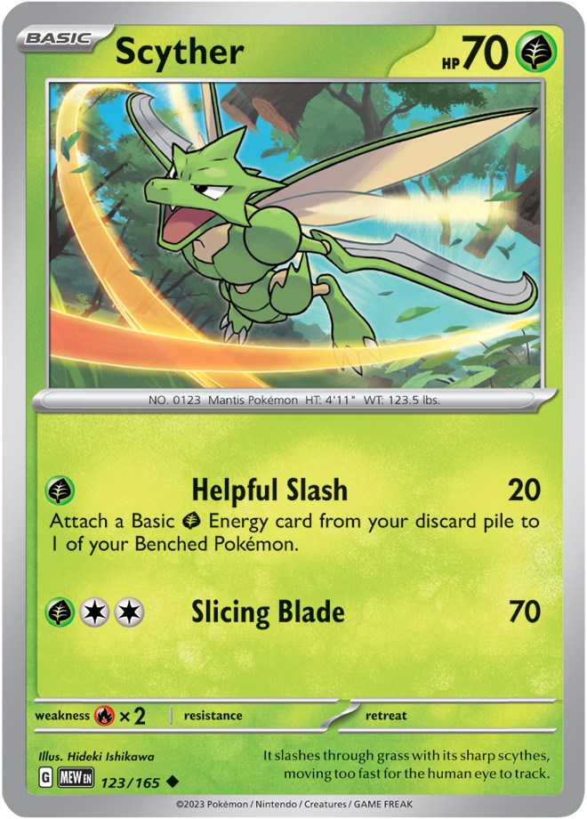 Pokemon: Scyther card image