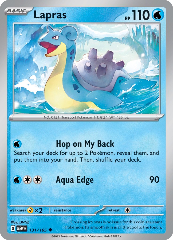 Pokemon: Lapras card image