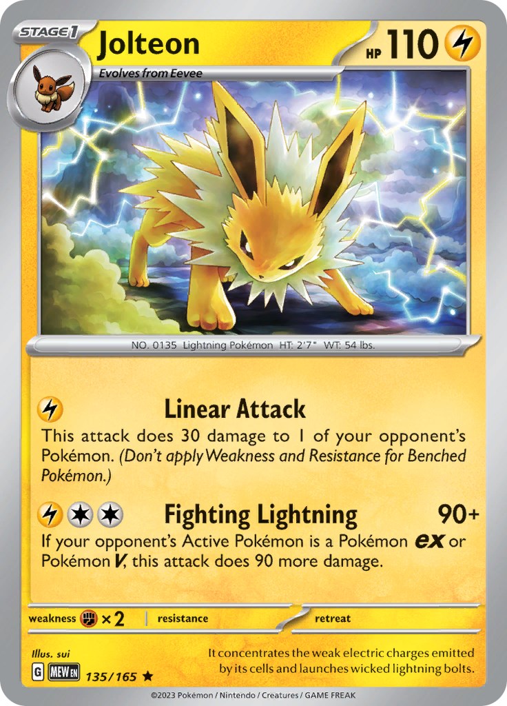 Pokemon: Jolteon card image