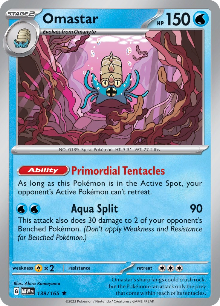 Pokemon: Omastar card image