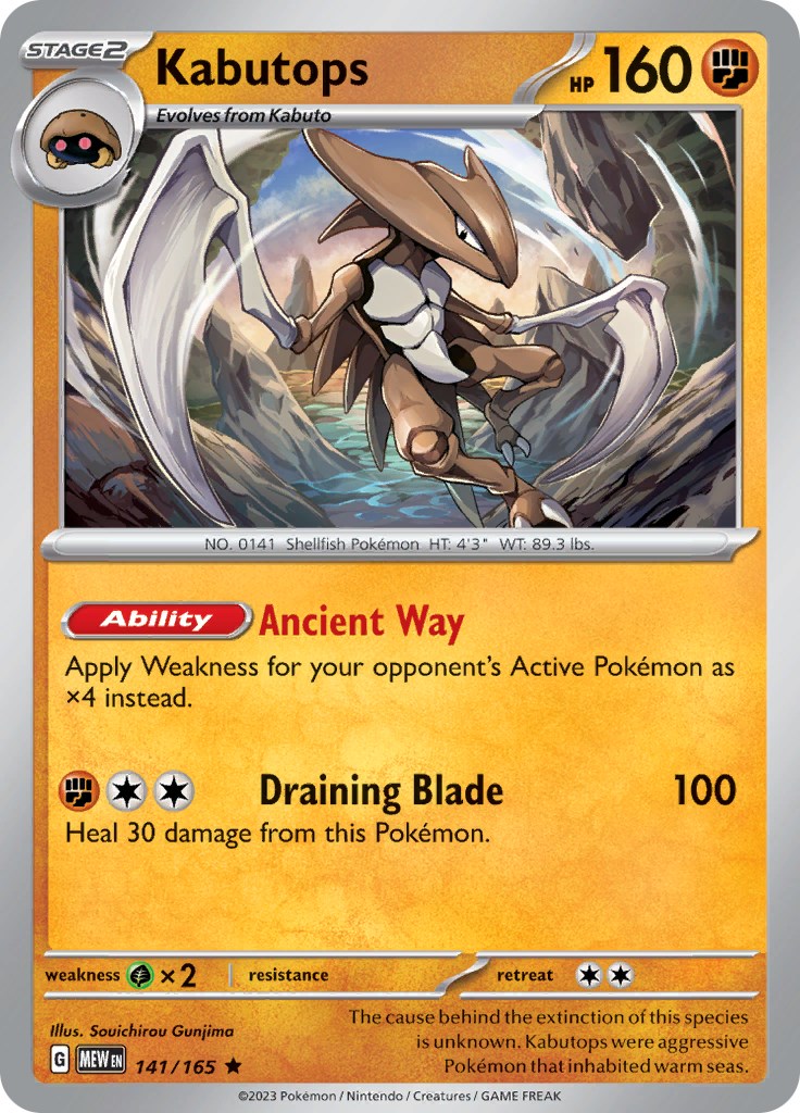 Pokemon: Kabutops card image