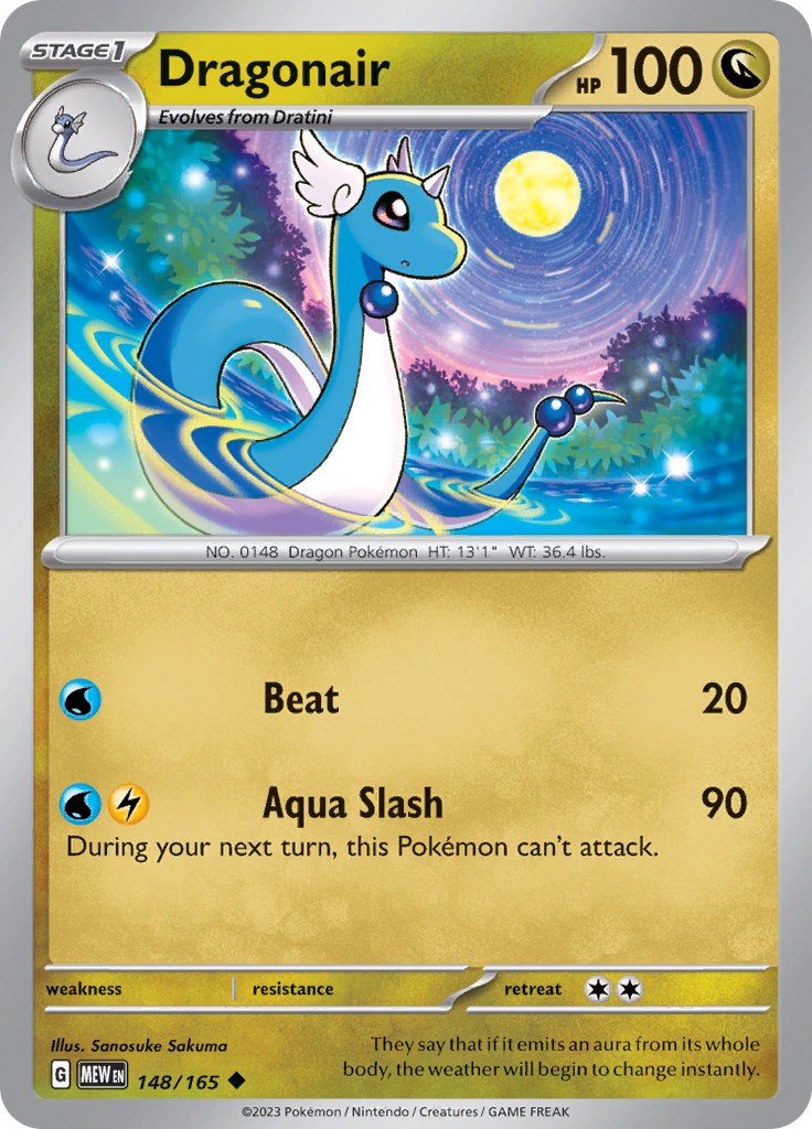 Pokemon: Dragonair - 148/165 card image