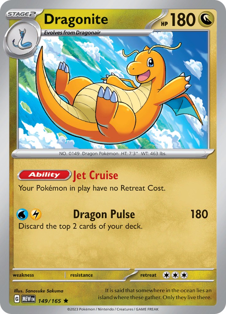 Pokemon: Dragonite card image