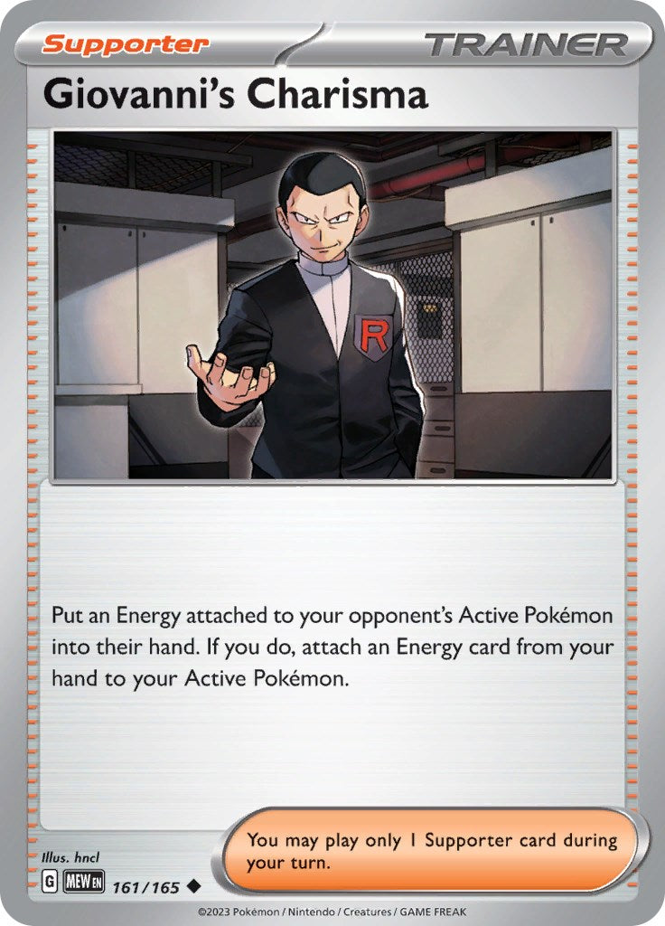 Pokemon: Giovanni's Charisma - 161/165 card image