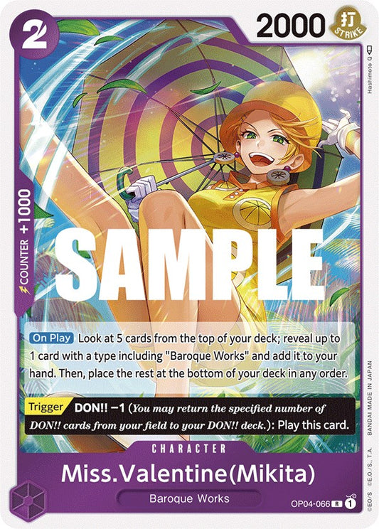 One Piece Card Game: Miss.Valentine(Mikita) card image