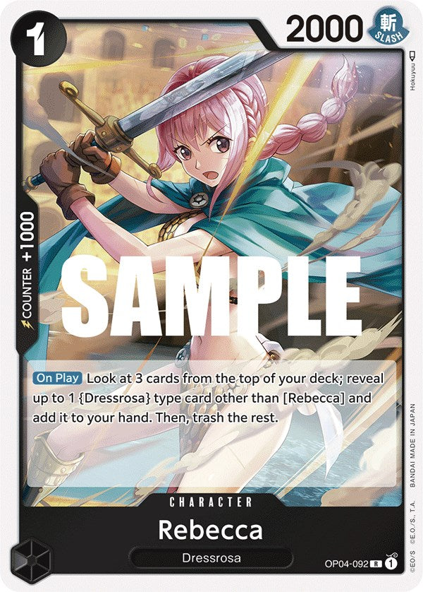 One Piece Card Game: Rebecca (092) card image