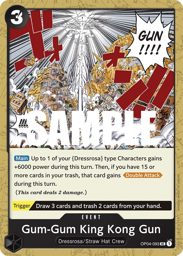One Piece Card Game: Gum-Gum King Kong Gun card image