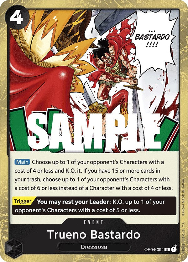 One Piece Card Game: Trueno Bastardo card image