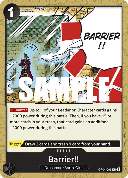 One Piece Card Game: Barrier!! card image