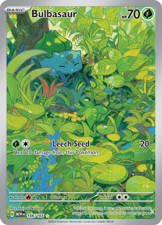 Pokemon: Bulbasaur - 166/165 card image