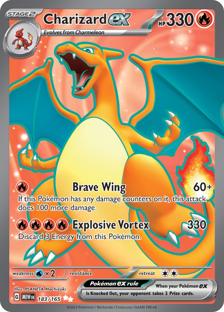 Pokemon: Charizard ex - 183/165 card image