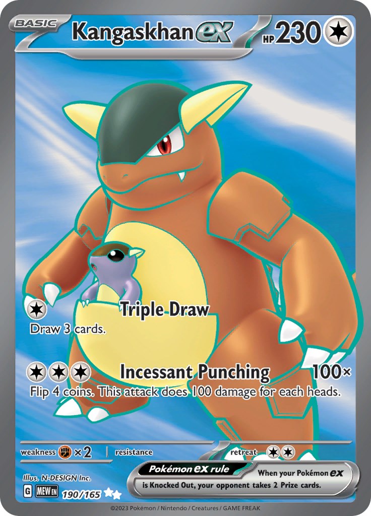 Pokemon: Kangaskhan ex - 190/165 card image